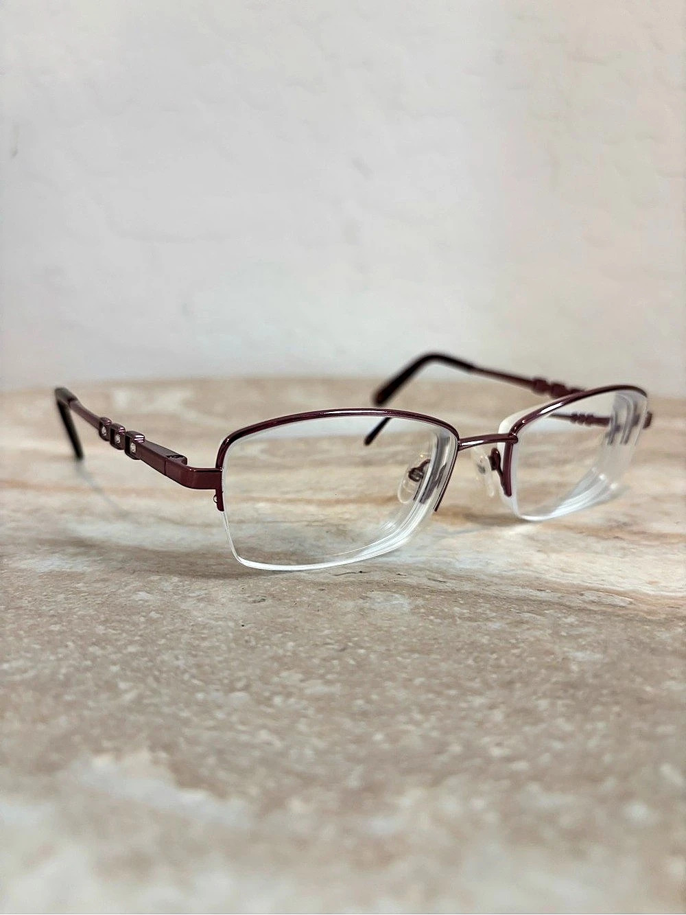 Bulova Missoula Rose Rectangular Titanium Eyeglasses